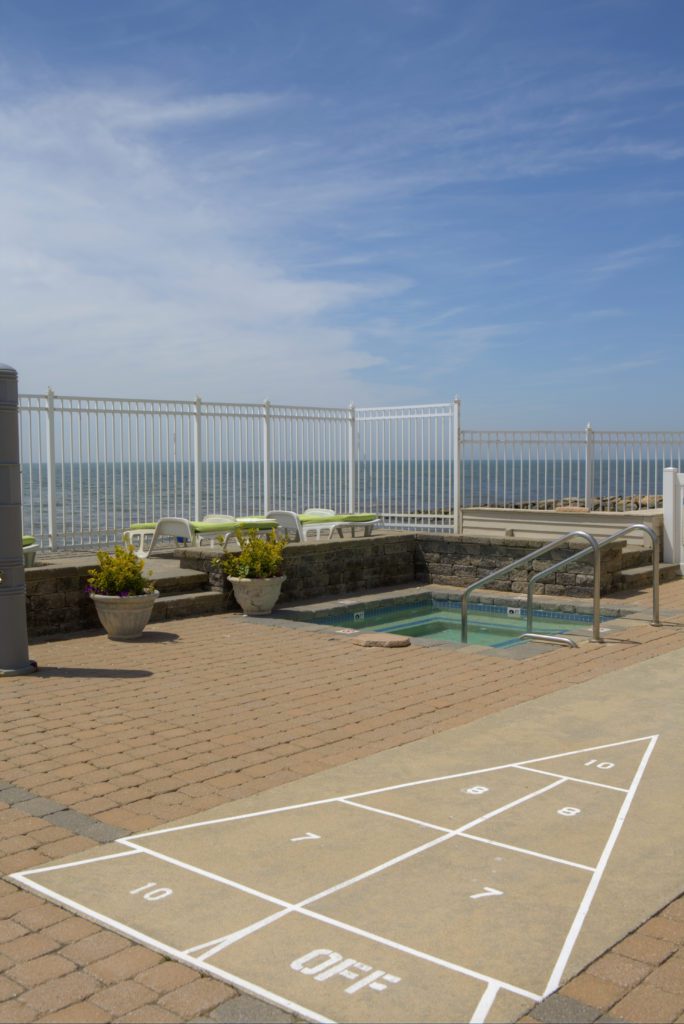 Jacuzzi with ocean view on Cape Cod at The Corsair & Crossrip resort