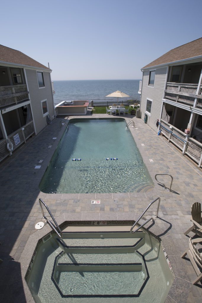 Outdoor pool at The Corsair & Crossrip Resort on Cape Cod