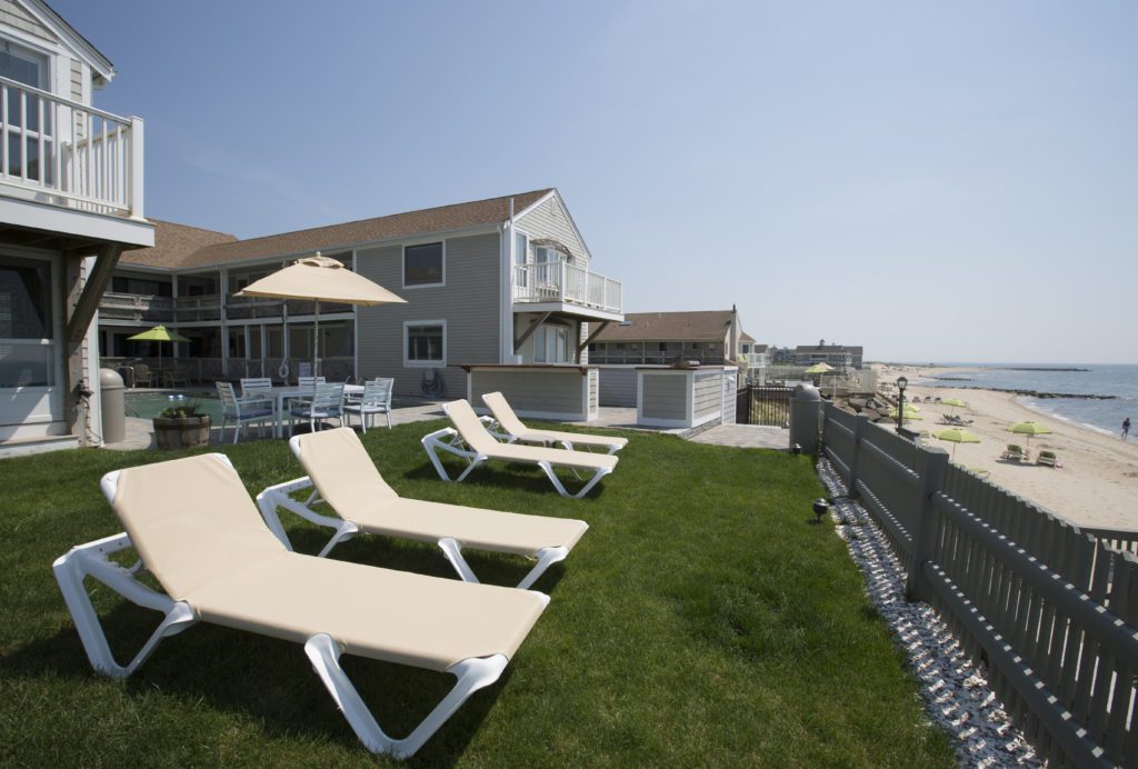 Beach front at The Corsair & Crossrip Resort on Cape Cod