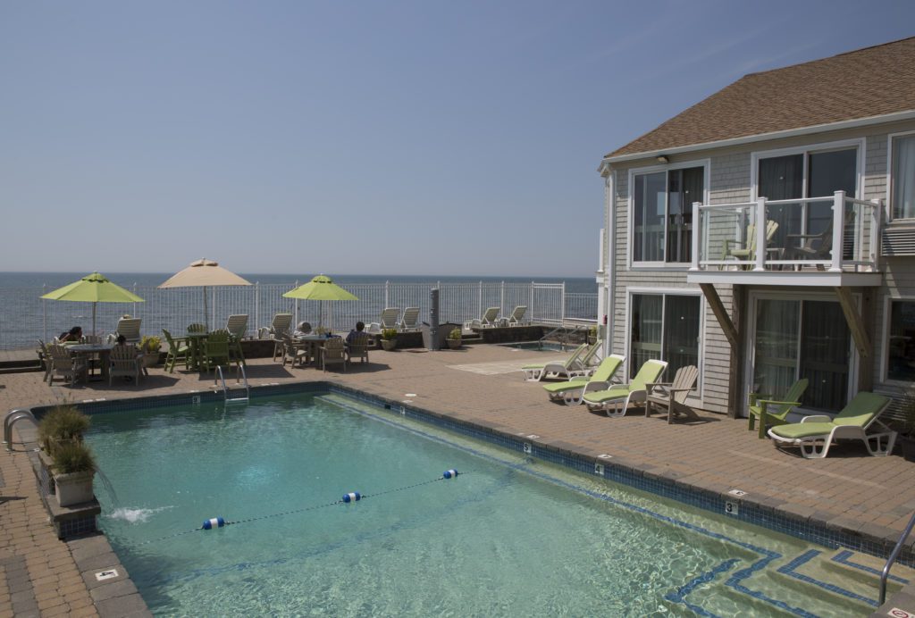outdoor pool at The Corsair & Crossrip Resort on Cape Cod